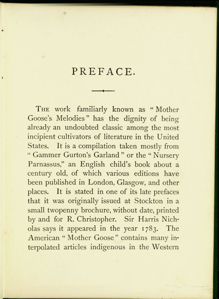 Scan 0009 of XHNΩΔIA, or, The classical Mother Goose