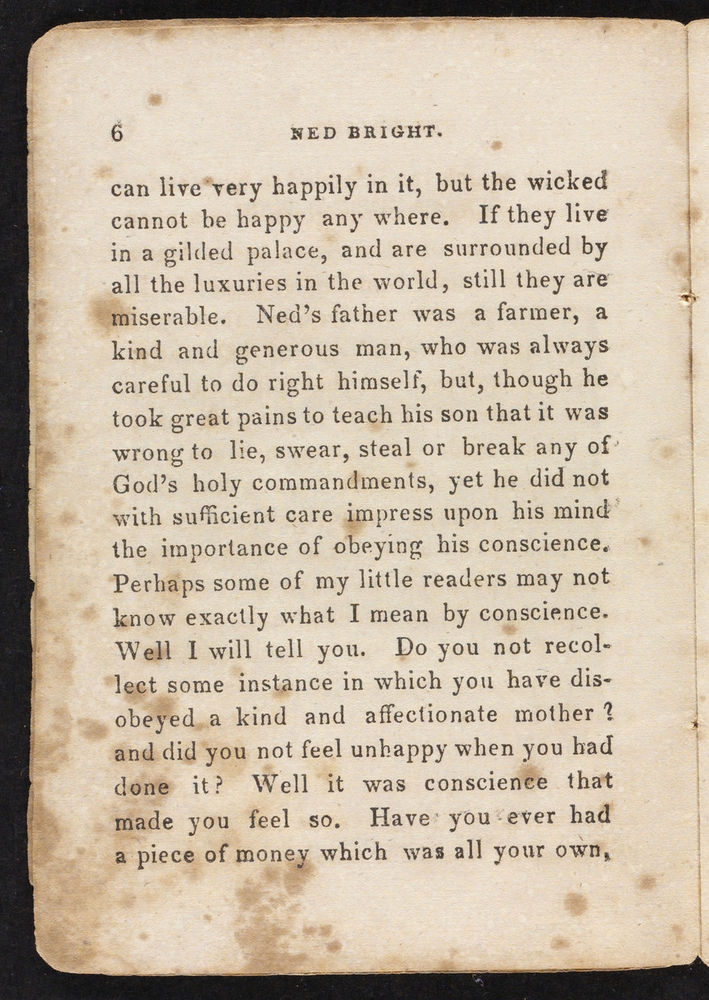 Scan 0008 of Conscience disobeyed, or, Story of Ned Bright