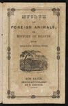 Thumbnail 0003 of Museum of foreign animals, or, History of beasts