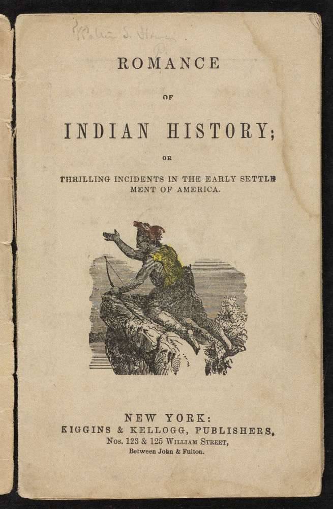 Scan 0003 of Romance of Indian history, or, Thrilling incidents in the early settlement of America