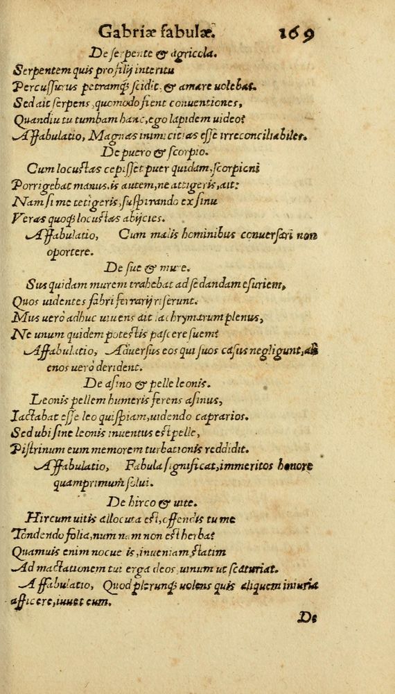 Scan 0177 of Aesopi Phrygis Fabulae graece et latine