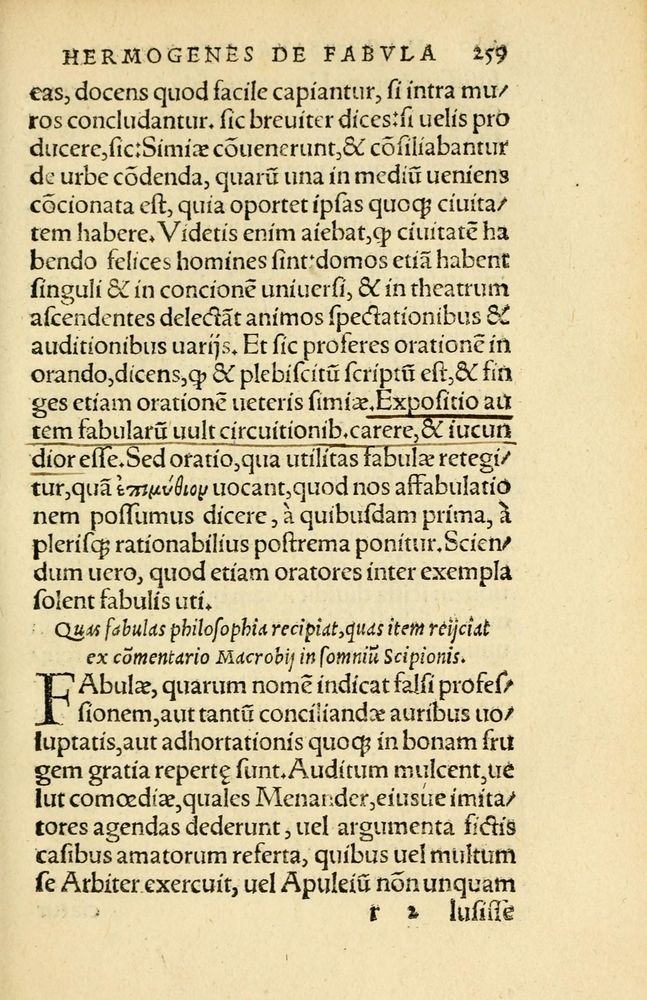 Scan 0263 of Aesopi Phrygis Fabellae Graece et Latine
