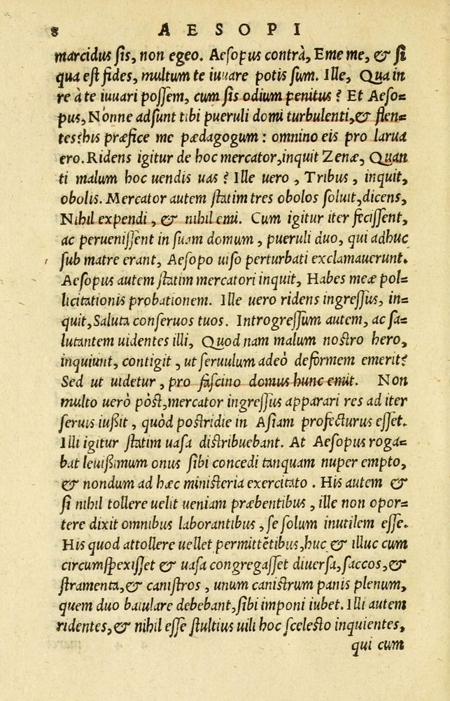 Scan 0012 of Aesopi Phrygis et aliorum fabulae