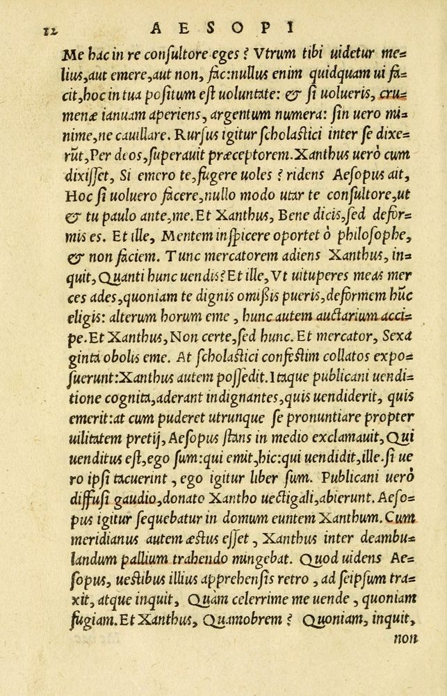 Scan 0016 of Aesopi Phrygis et aliorum fabulae