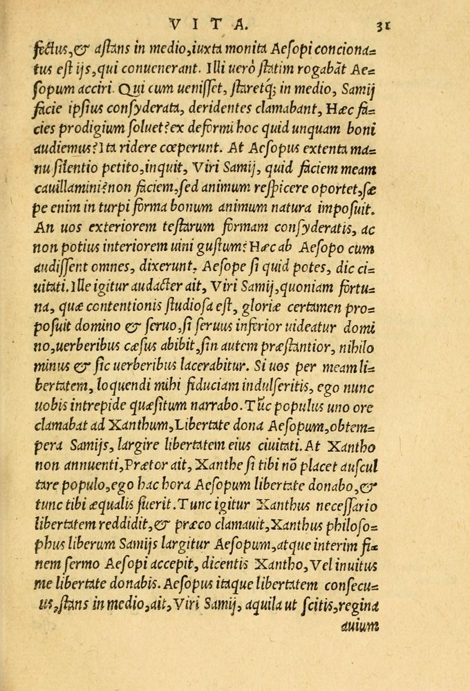 Scan 0035 of Aesopi Phrygis et aliorum fabulae