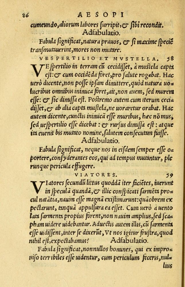 Scan 0090 of Aesopi Phrygis et aliorum fabulae
