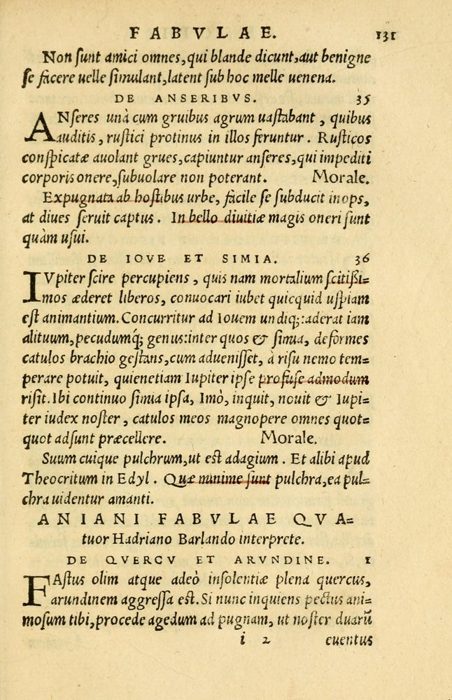 Scan 0135 of Aesopi Phrygis et aliorum fabulae