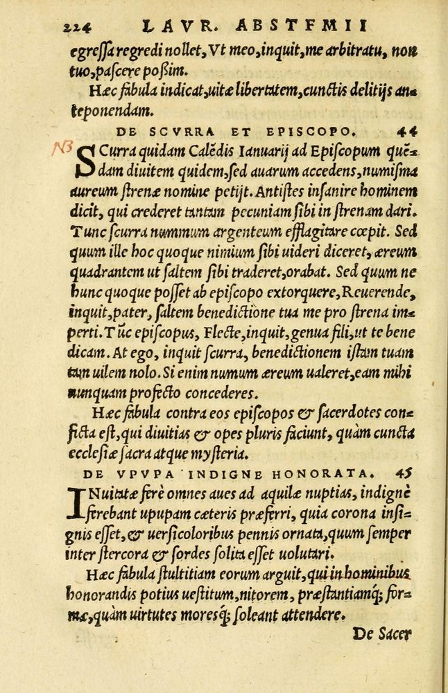 Scan 0198 of Aesopi Phrygis et aliorum fabulae