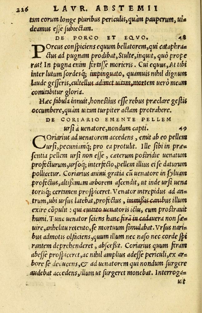 Scan 0200 of Aesopi Phrygis et aliorum fabulae