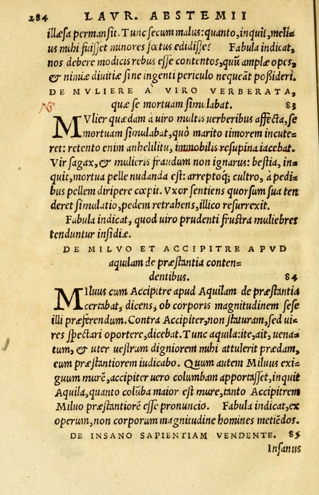 Scan 0258 of Aesopi Phrygis et aliorum fabulae