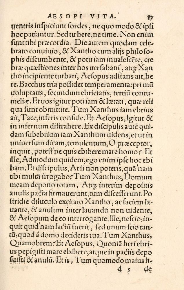 Scan 0065 of Aesopi Phrygis Fabulae græce et latinè