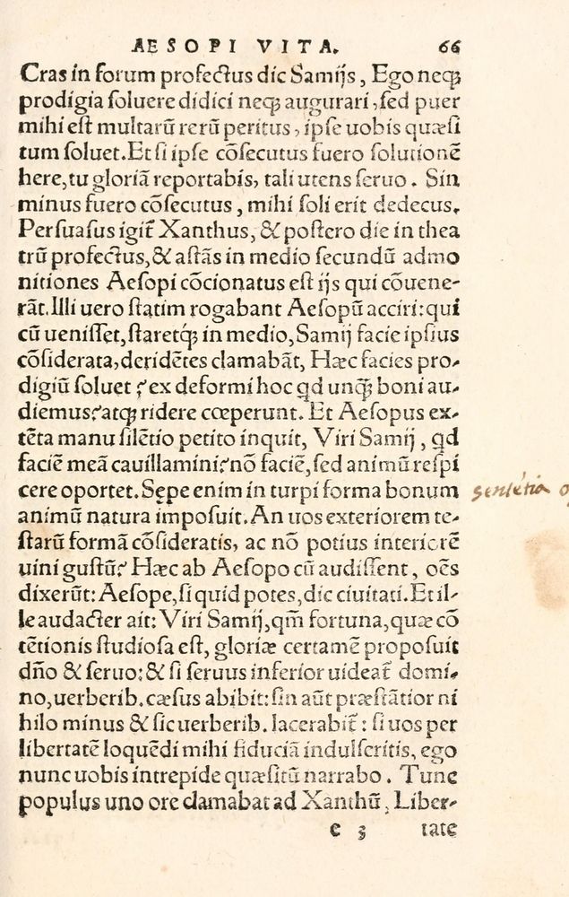 Scan 0077 of Aesopi Phrygis Fabulae græce et latinè