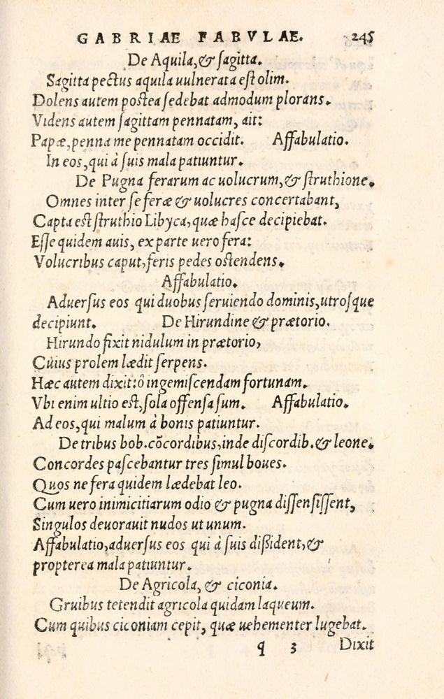 Scan 0253 of Aesopi Phrygis Fabulae græce et latinè
