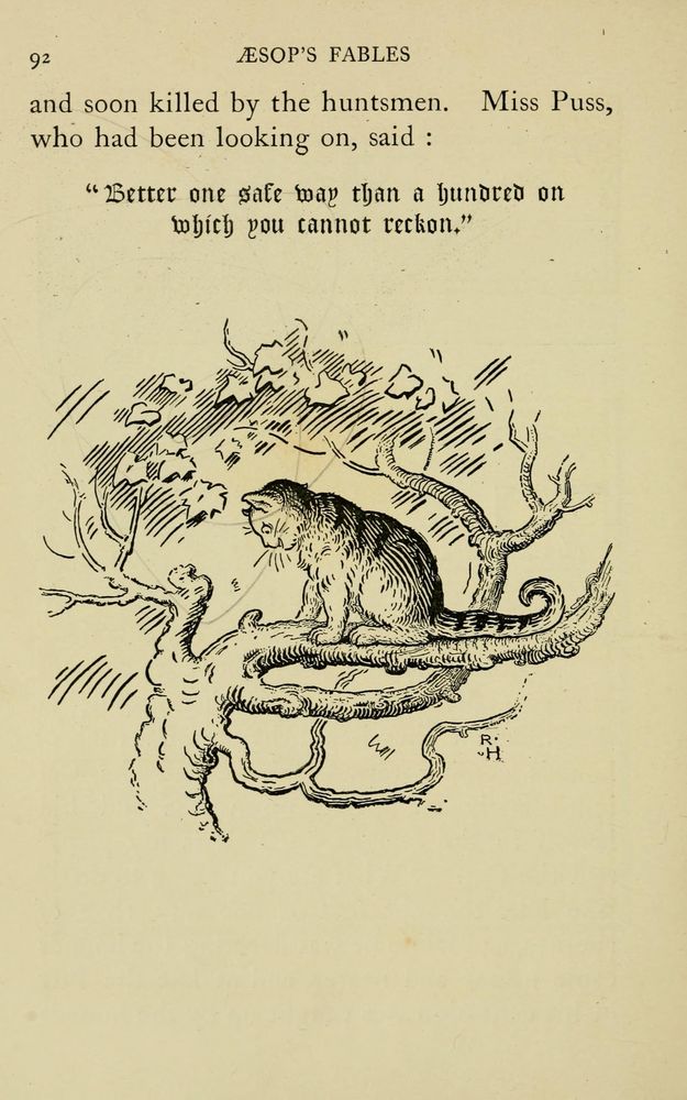Scan 0124 of The fables of Æsop, selected, told anew and their history traced
