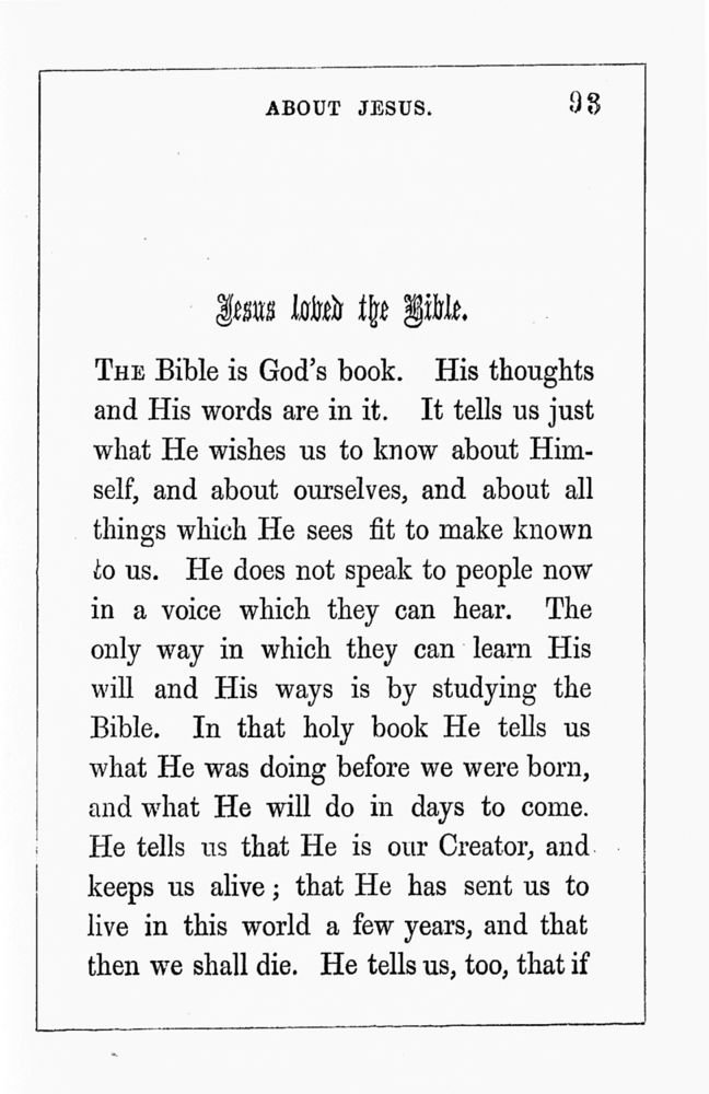 Scan 0097 of Sabbath talks about Jesus