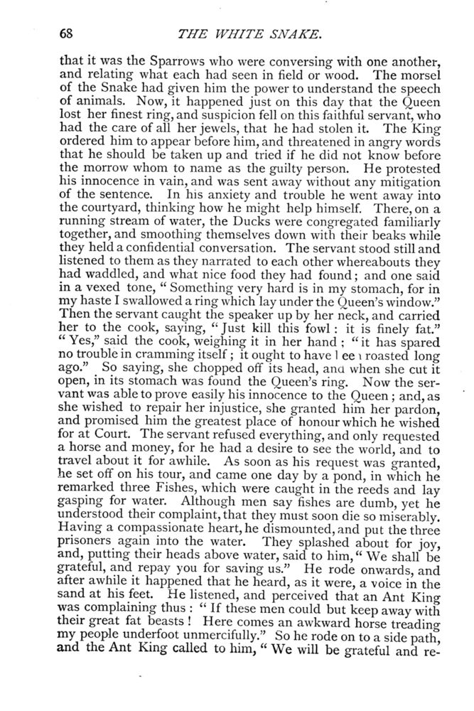 Scan 0070 of Household stories collected by the brothers Grimm