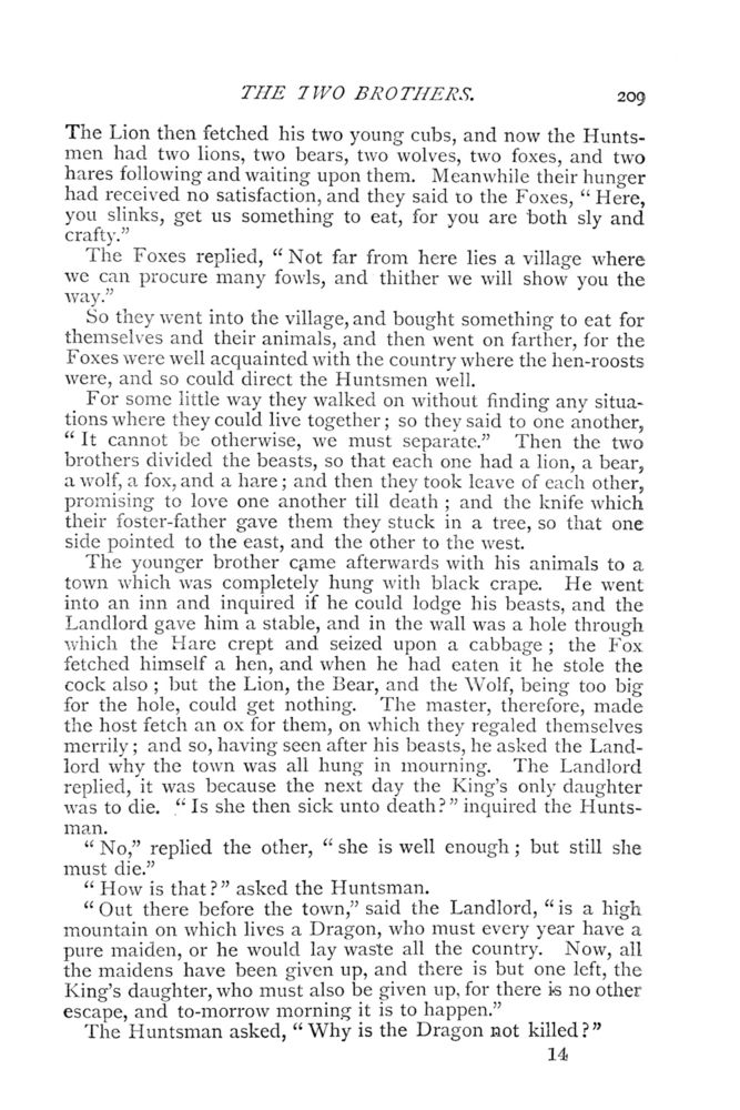 Scan 0215 of Household stories collected by the brothers Grimm