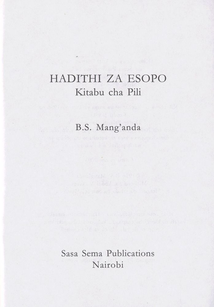 Scan 0003 of Hadithi za Esopo