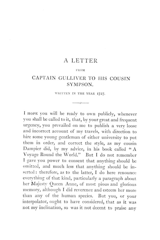 Scan 0041 of Travels into several remote nations of the world by Lemuel Gulliver, first a surgeon and then a captain of several ships, in four parts ..