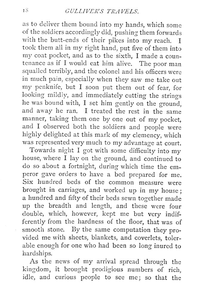 Scan 0064 of Travels into several remote nations of the world by Lemuel Gulliver, first a surgeon and then a captain of several ships, in four parts ..