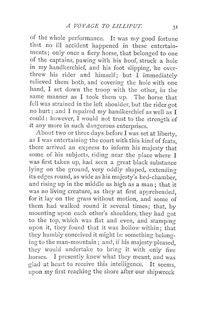 Scan 0077 of Travels into several remote nations of the world by Lemuel Gulliver, first a surgeon and then a captain of several ships, in four parts ..