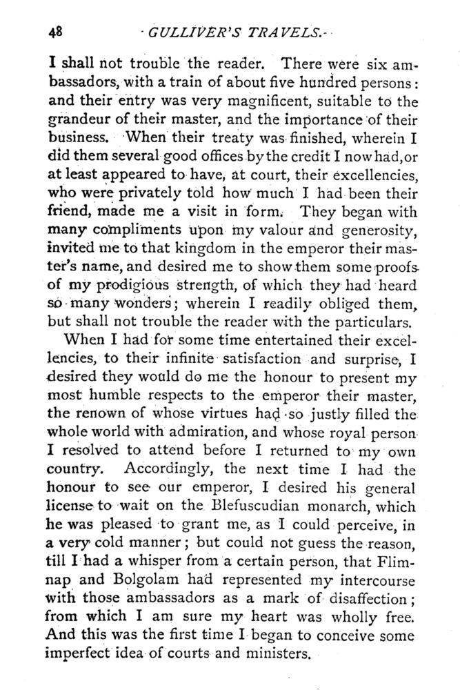 Scan 0095 of Travels into several remote nations of the world by Lemuel Gulliver, first a surgeon and then a captain of several ships, in four parts ..