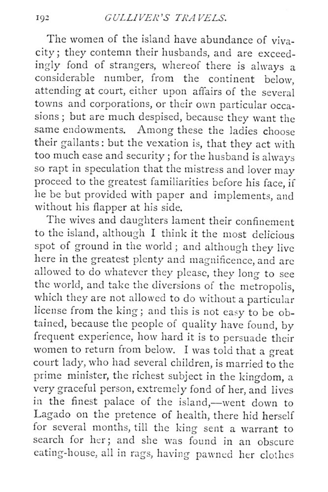 Scan 0240 of Travels into several remote nations of the world by Lemuel Gulliver, first a surgeon and then a captain of several ships, in four parts ..