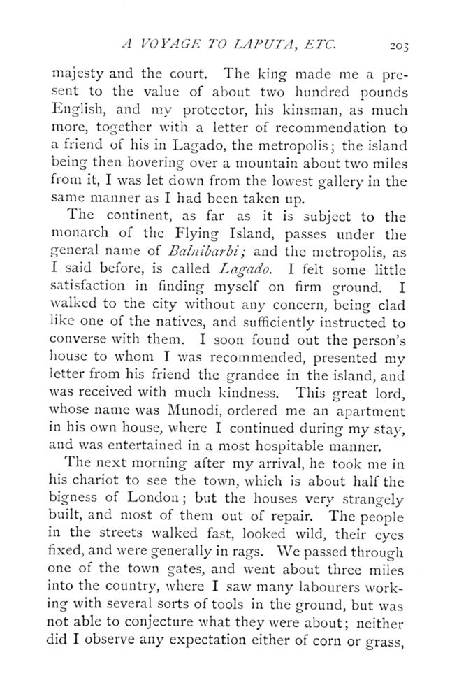 Scan 0251 of Travels into several remote nations of the world by Lemuel Gulliver, first a surgeon and then a captain of several ships, in four parts ..